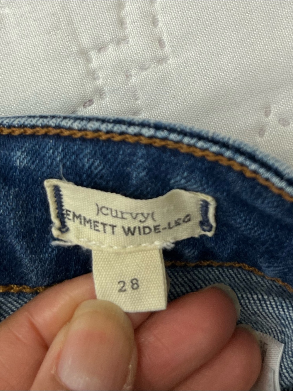 Madewell Curvy Emmett Wide Leg Jeans High Rise 28 NR565 - Picture 12 of 15